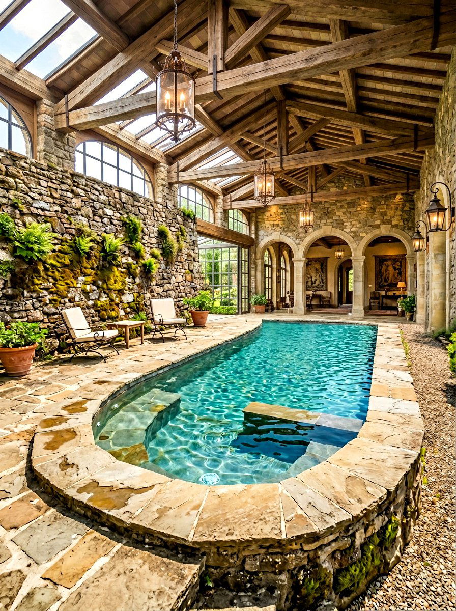 Stone Masonry Pool - 30 small backyard pool ideas