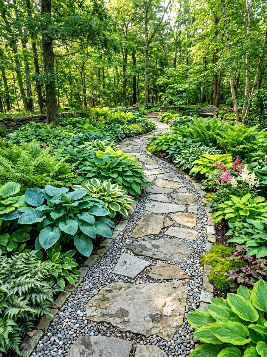 Stone Path - 30 healing garden ideas