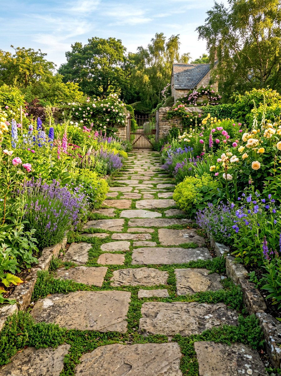 Stone Paver Path - 30 viral backyard ideas