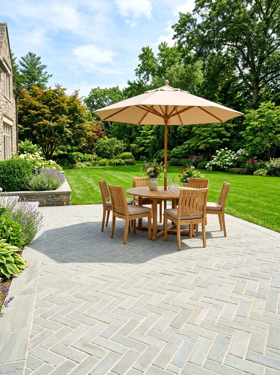 Stone Paver Patio - 30 cozy patio ideas