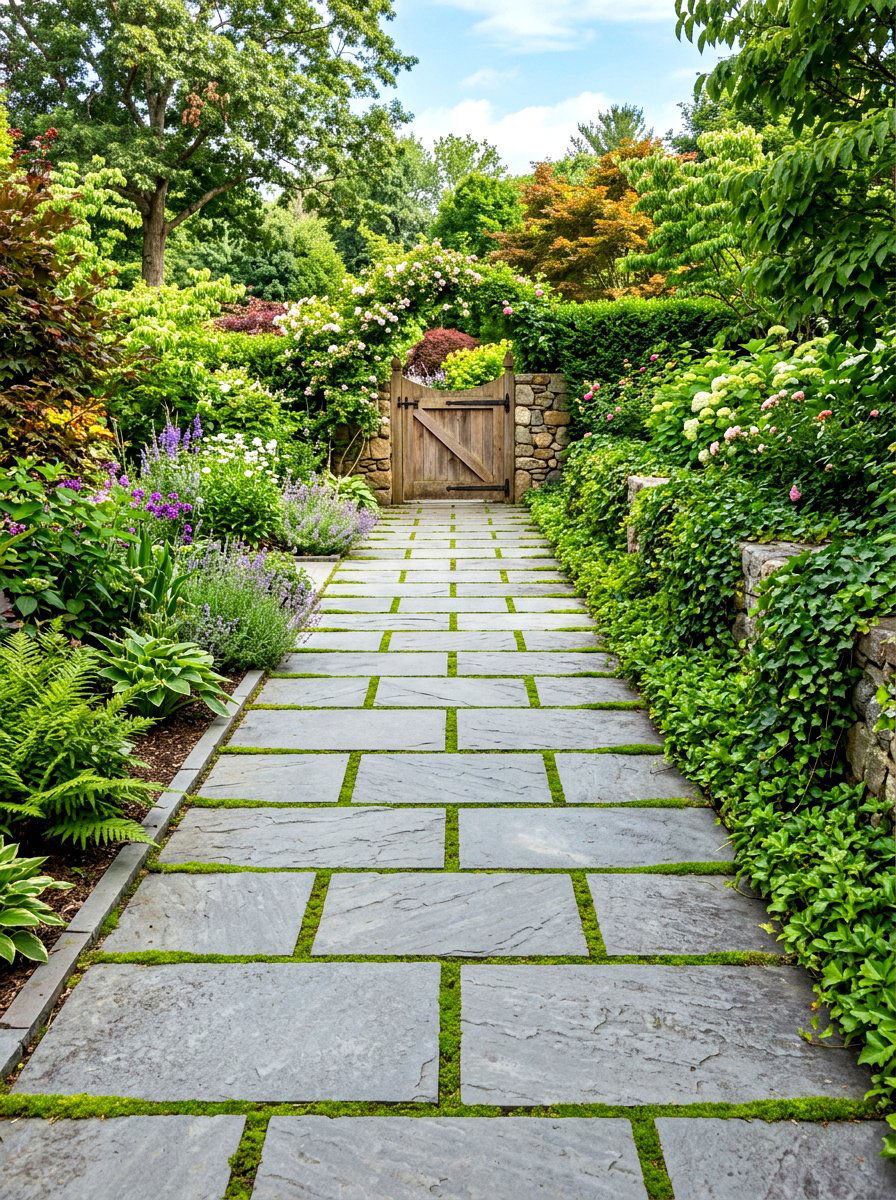 Stone Pavers - 30 low maintenance backyard landscaping ideas