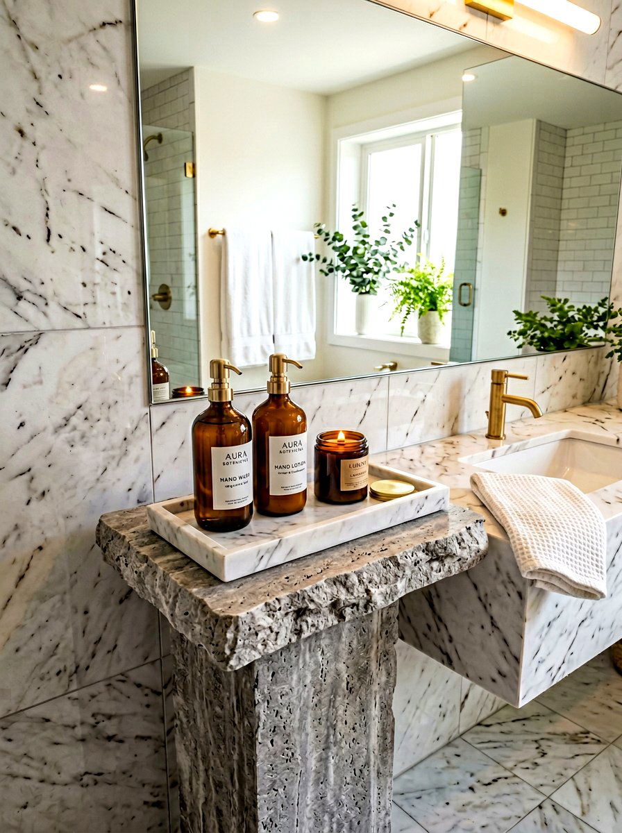 Stone Pedestal Bathroom Vanity - 30 stone pedestal decor ideas