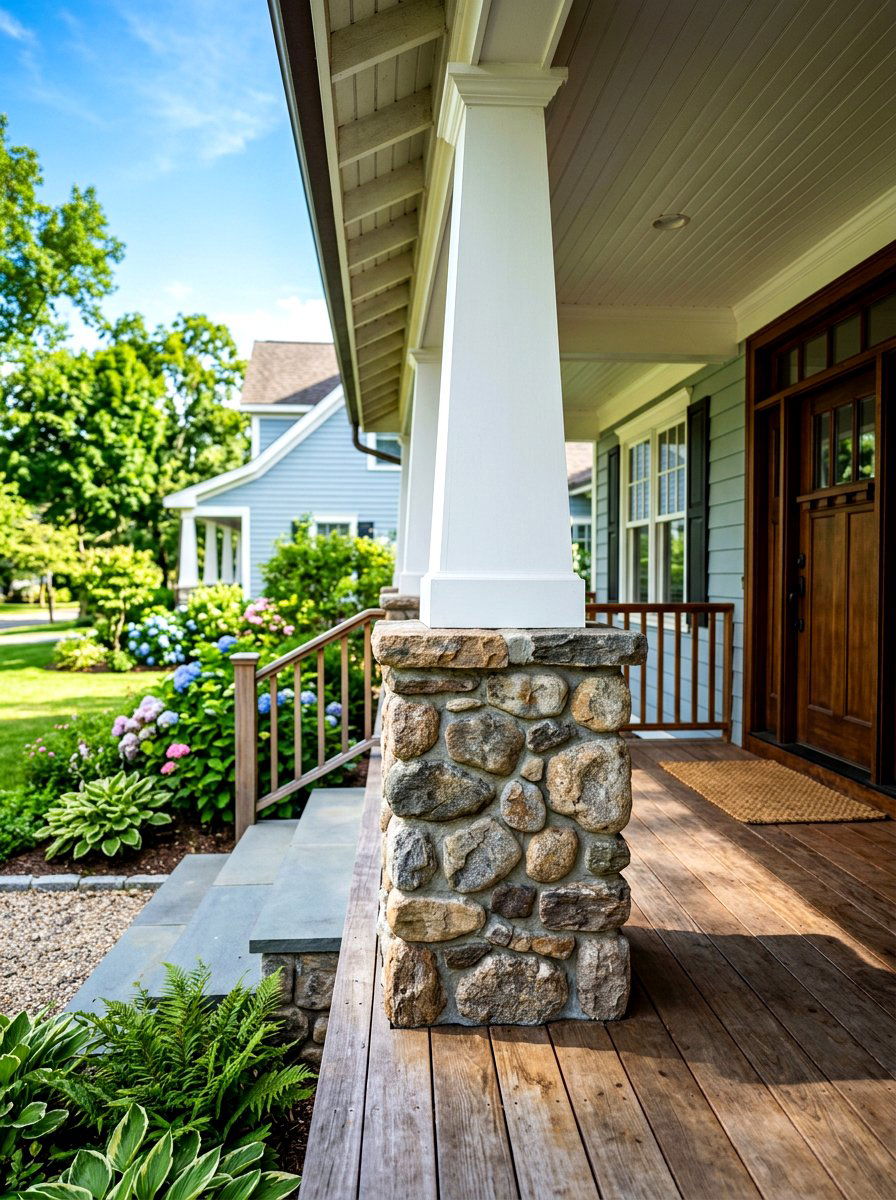 Stone Pillar Base - 30 craftsman exterior ideas