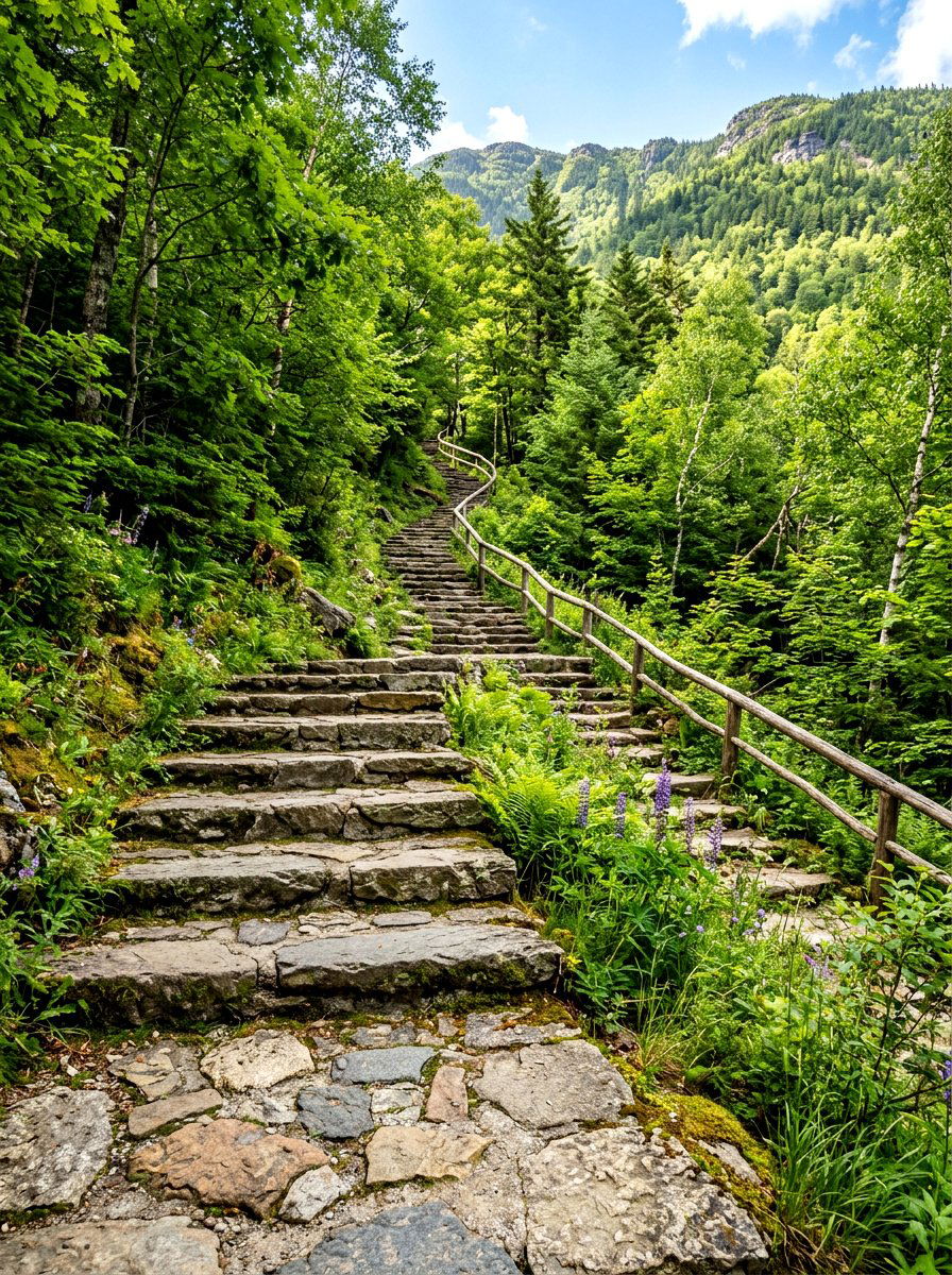 Stone Step - 30 woodland garden ideas