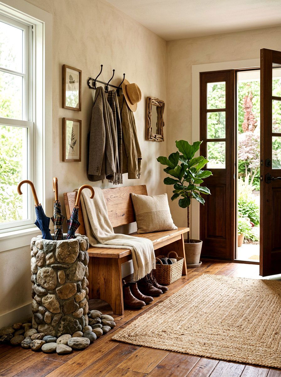 Stone Textured Umbrella Stand - 30 umbrella stand ideas