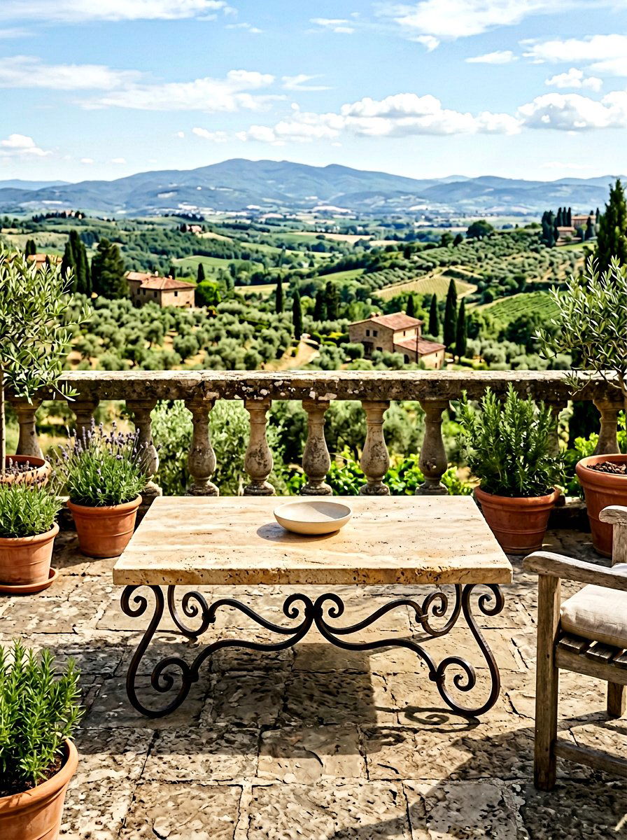 Stone Top Coffee Table - 30 outdoor coffee table ideas
