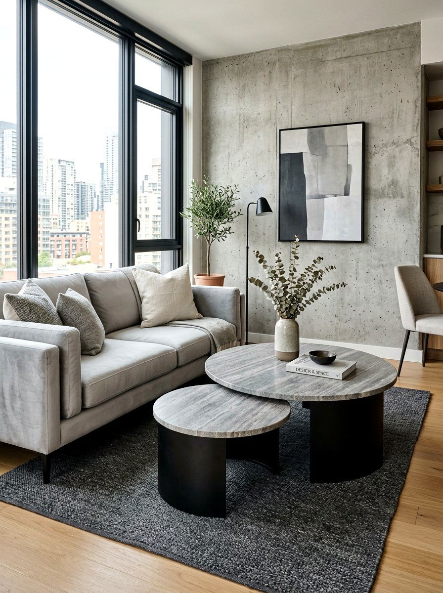 Stone Top Nesting Coffee Table - 30 nesting coffee table ideas