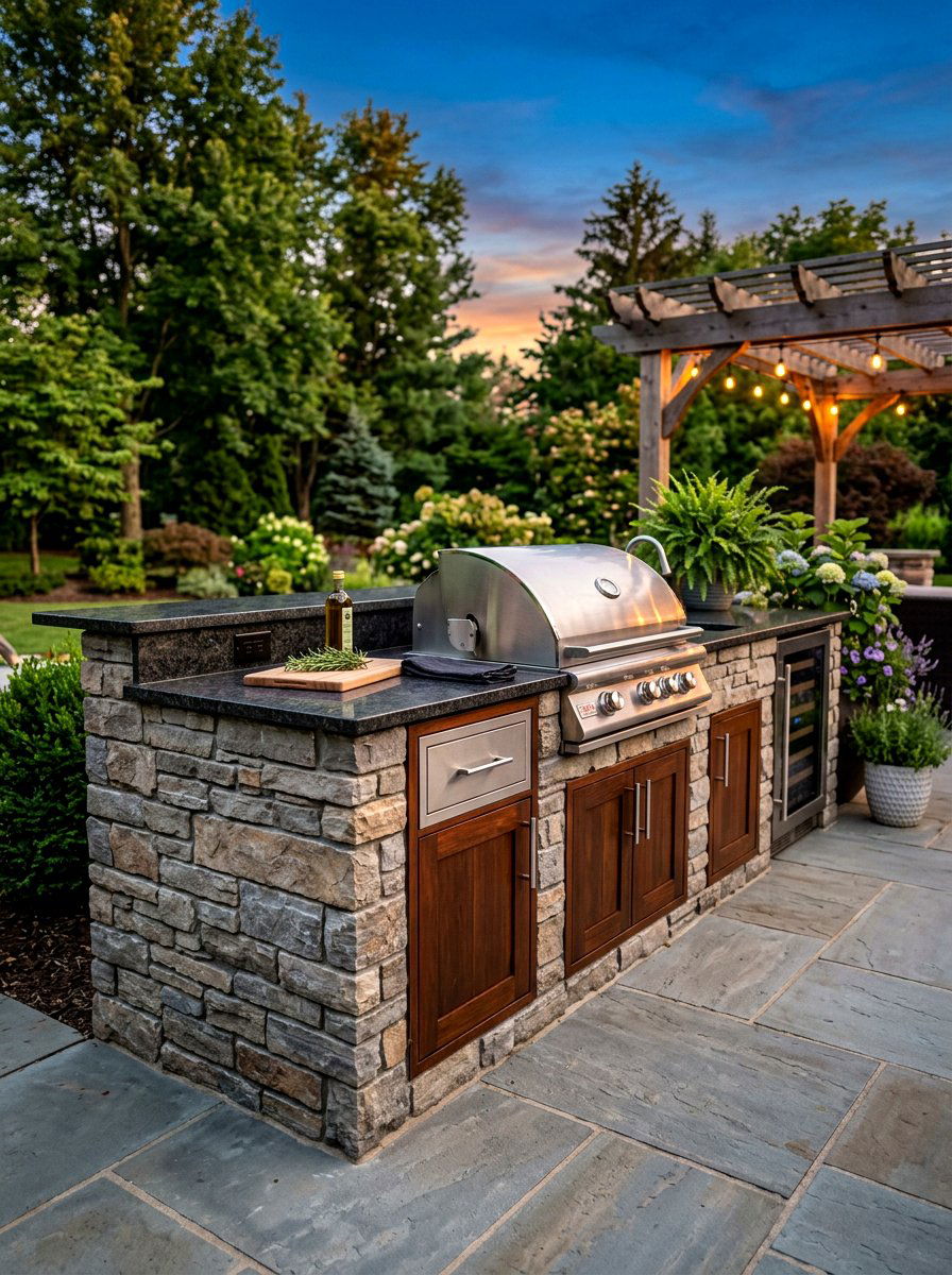 Stone Veneer Outdoor Cabinet - 30 outdoor broom closet ideas
