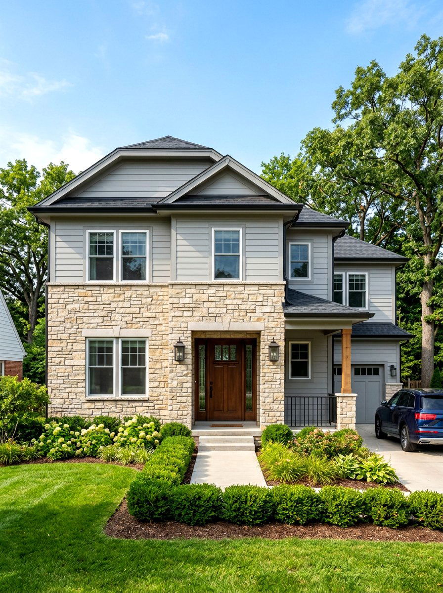 Stone Veneer - 30 home exterior ideas