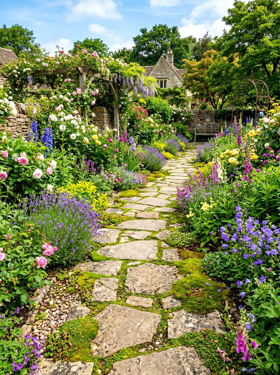 Stone Walkway - 30 Pinterest backyard makeover ideas