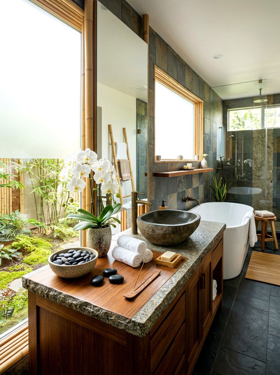 Stone bowl with pebbles - 30 centerpiece bowl ideas
