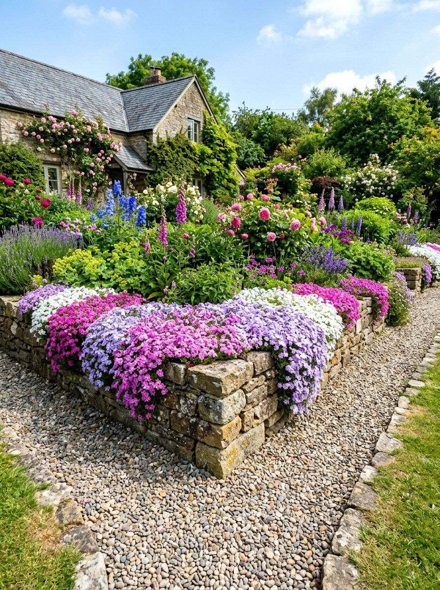 Stone corner garden bed - 30 raised bed corner ideas