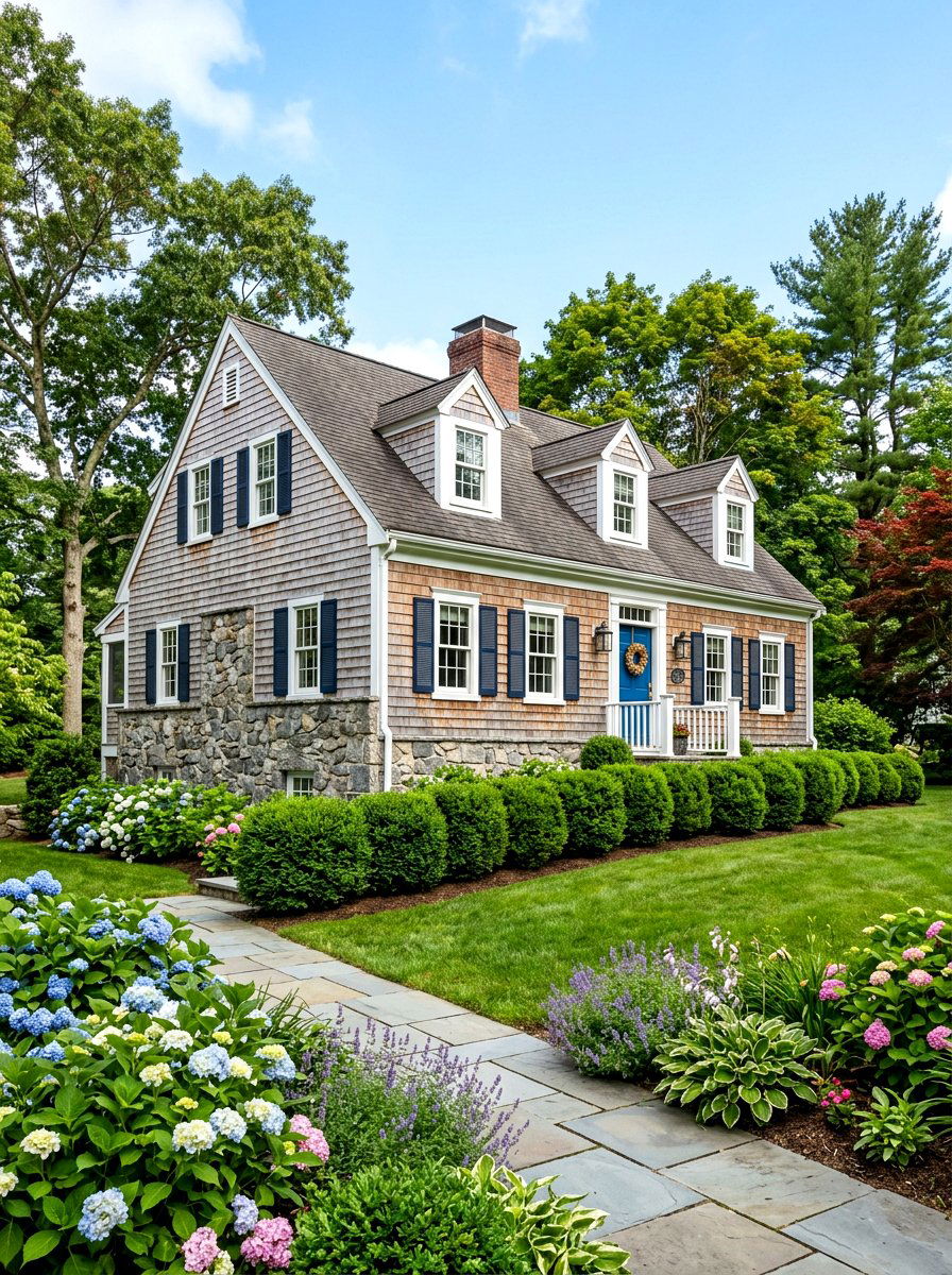 Stone foundation - 30 Cape Cod exterior ideas
