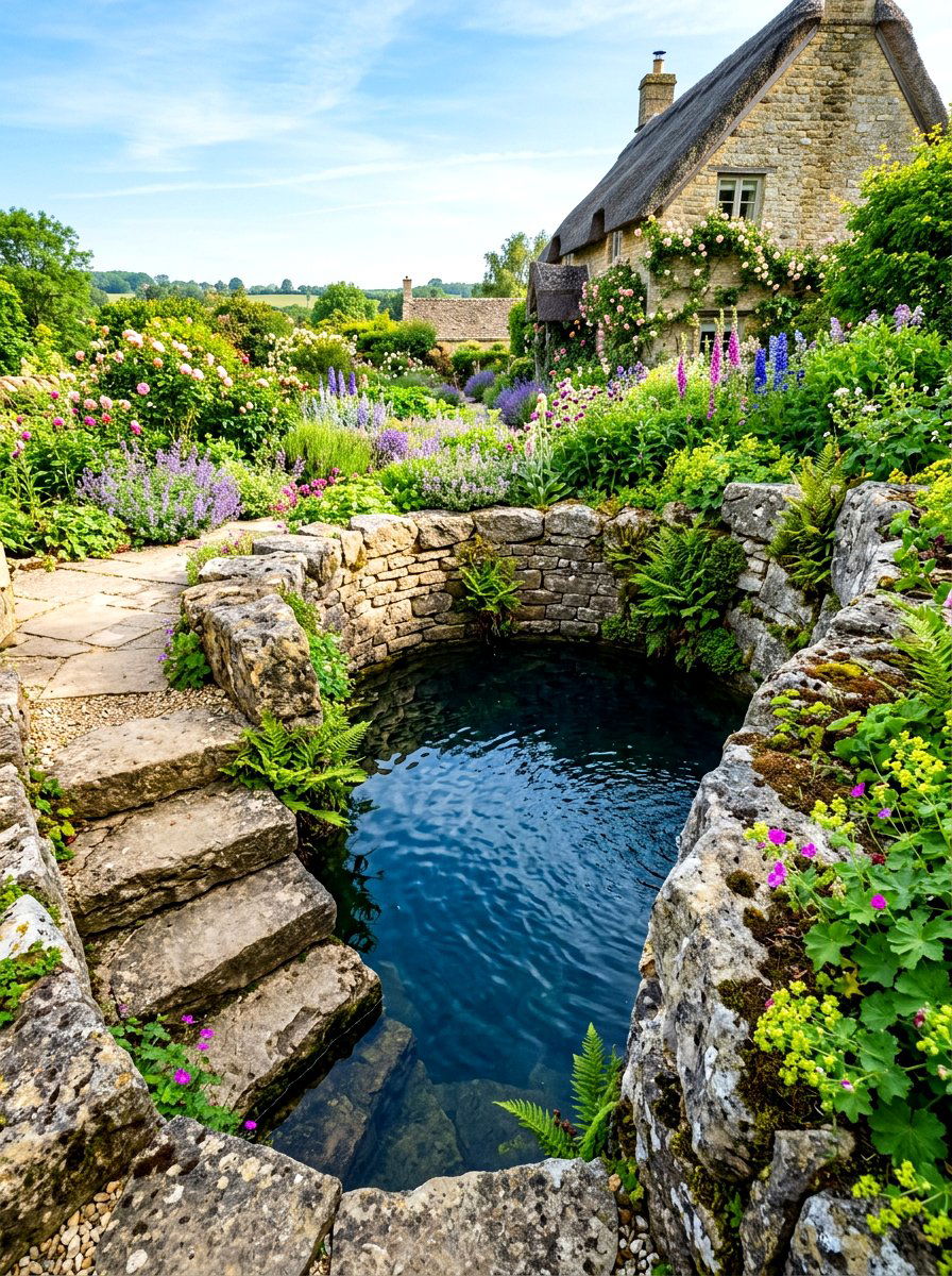 Stone natural pool - 30 natural pool backyard ideas