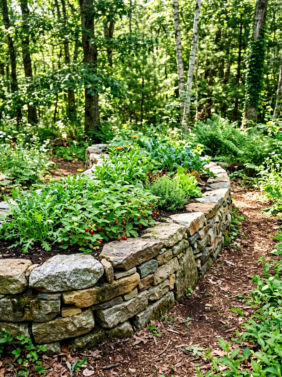 Stone raised garden beds - 30 raised vegetable garden ideas