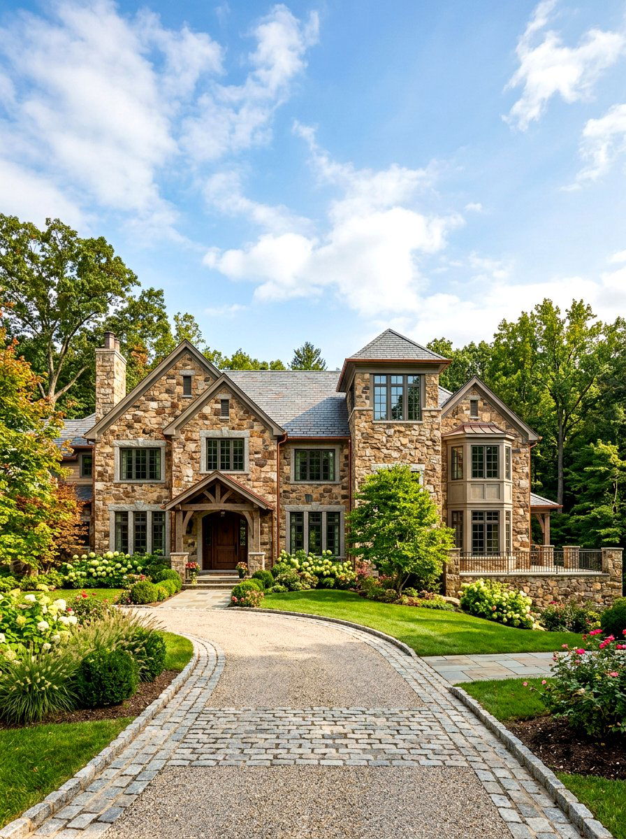 Stone window trim - 30 outdoor window trim ideas