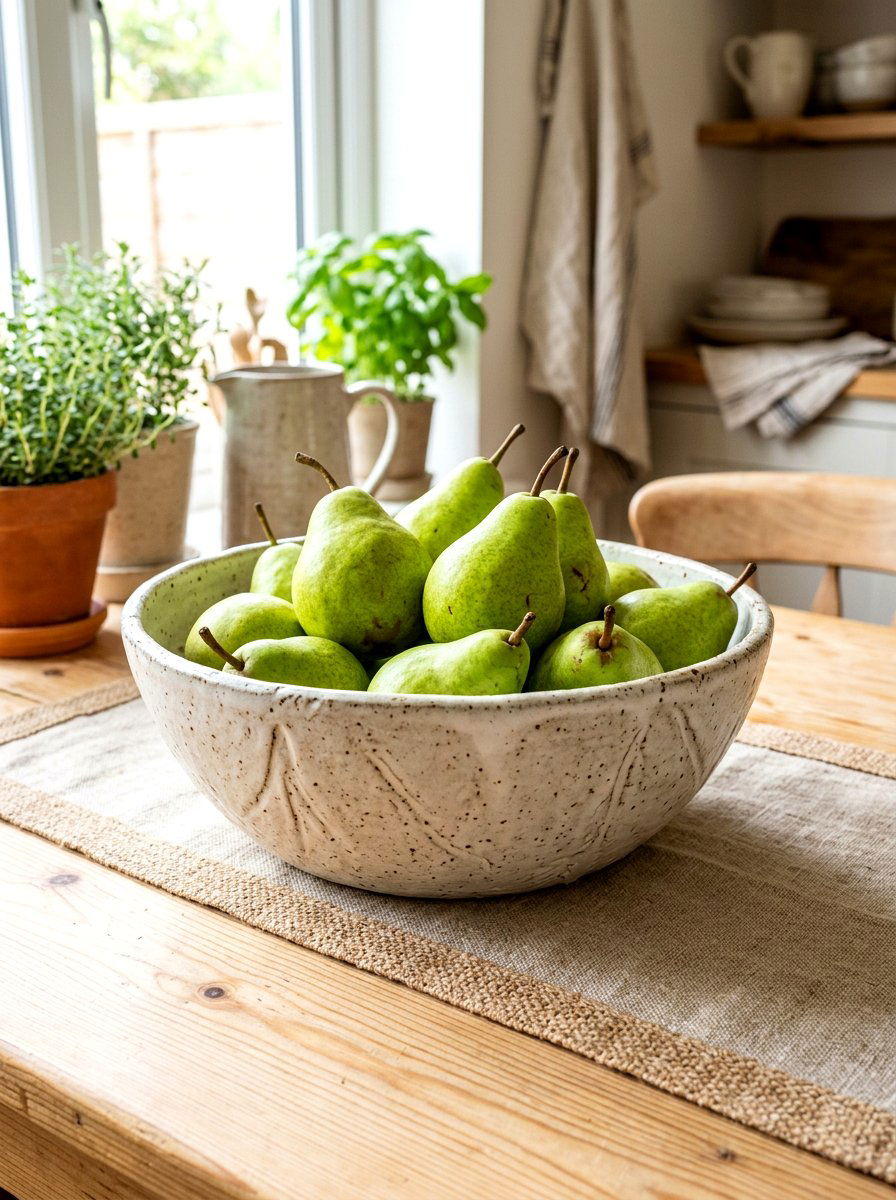 Stoneware Kitchen Table Bowl - 30 kitchen table decor ideas