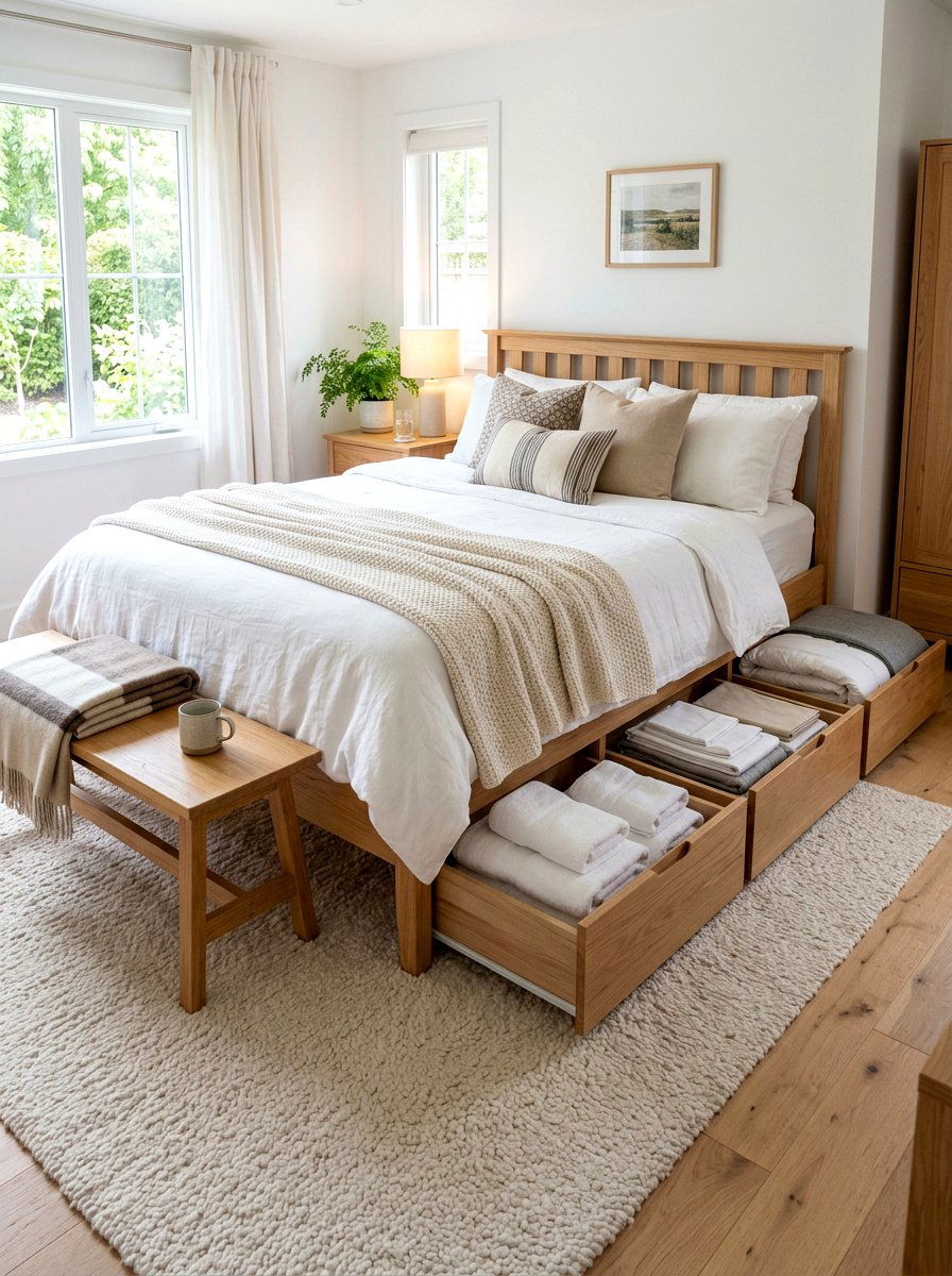 Storage Bed With Drawers - 30 platform bed ideas