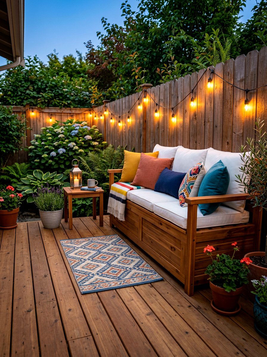 Storage Bench Seating - 30 compact patio furniture ideas