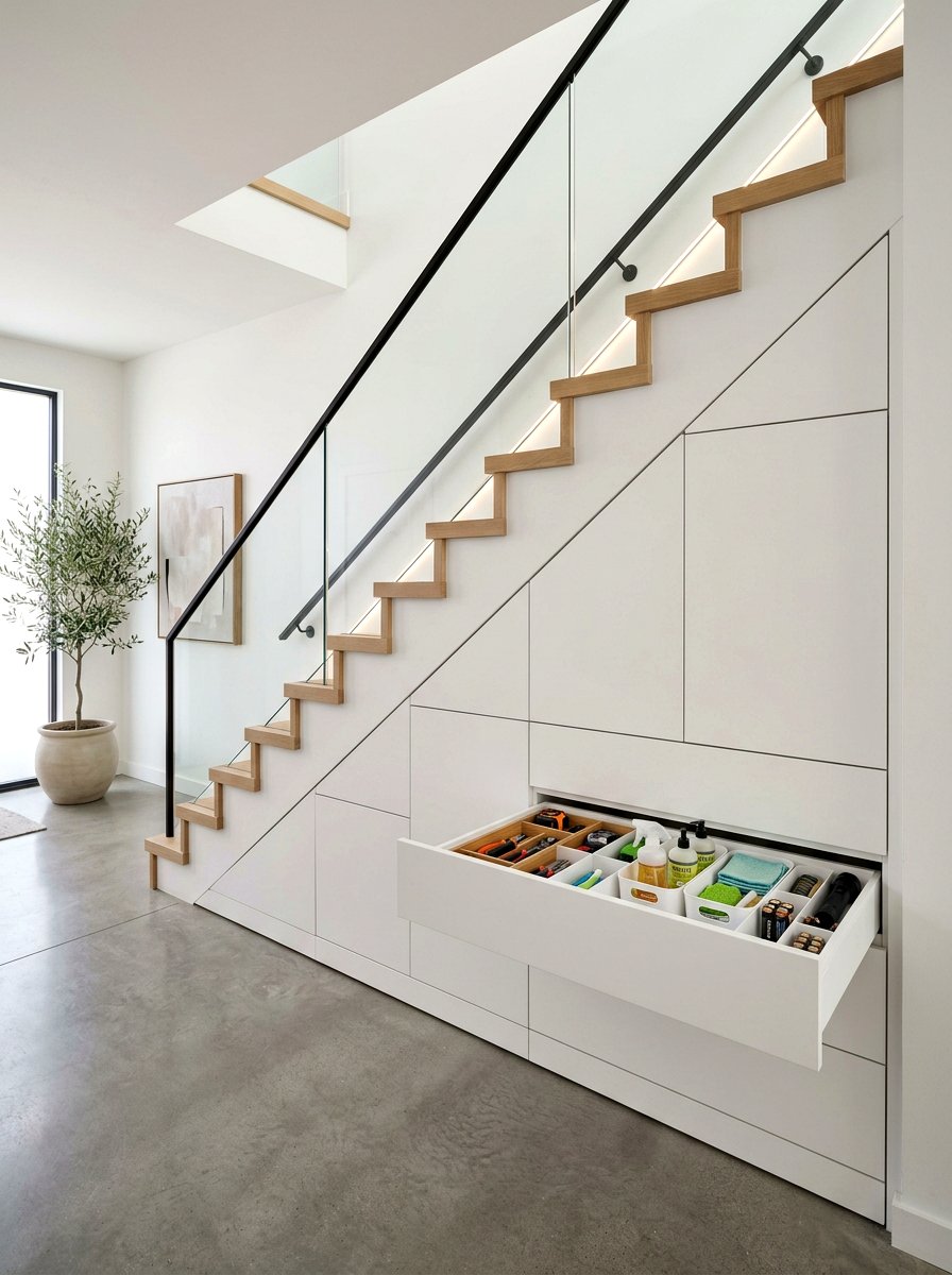 Storage Cabinets Under Stairs - 30 cozy nook under stairs ideas