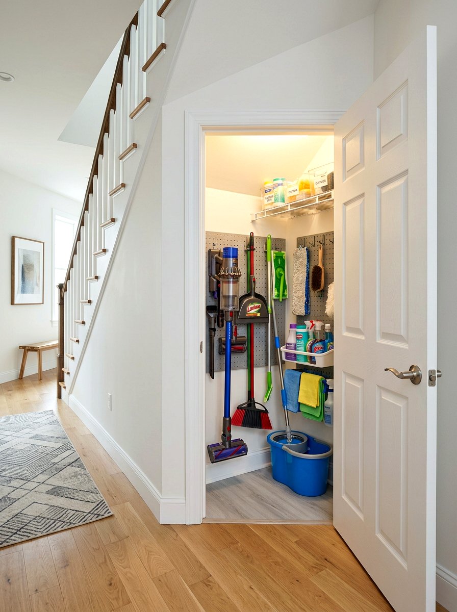 Storage Closet Under Stairs - 30 staircase nook ideas