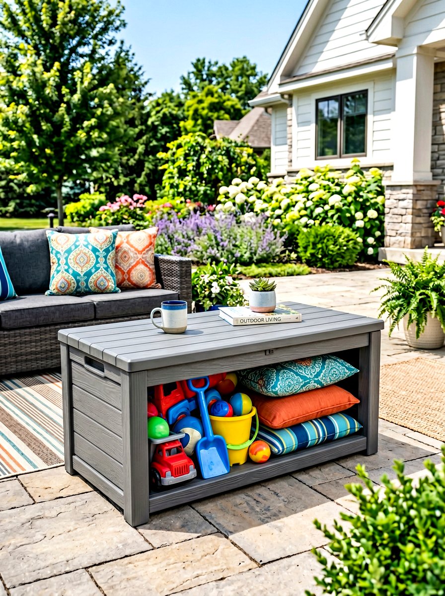 Storage Coffee Table - 30 outdoor coffee table ideas