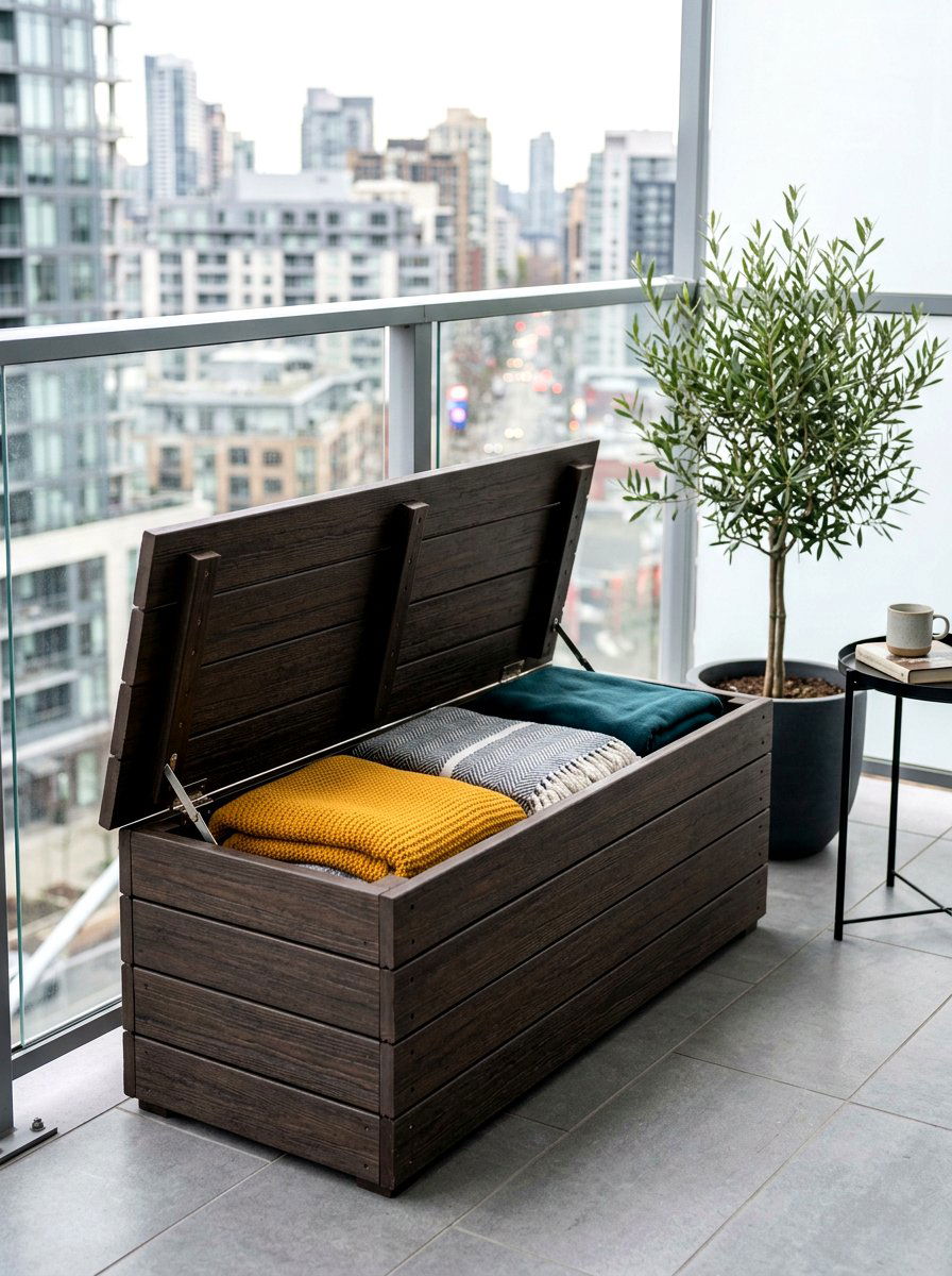 Storage Deck Bench - 30 built in bench backyard ideas