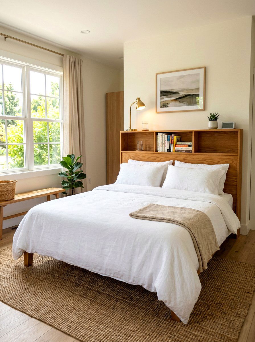 Storage Headboard - 30 multipurpose furniture ideas
