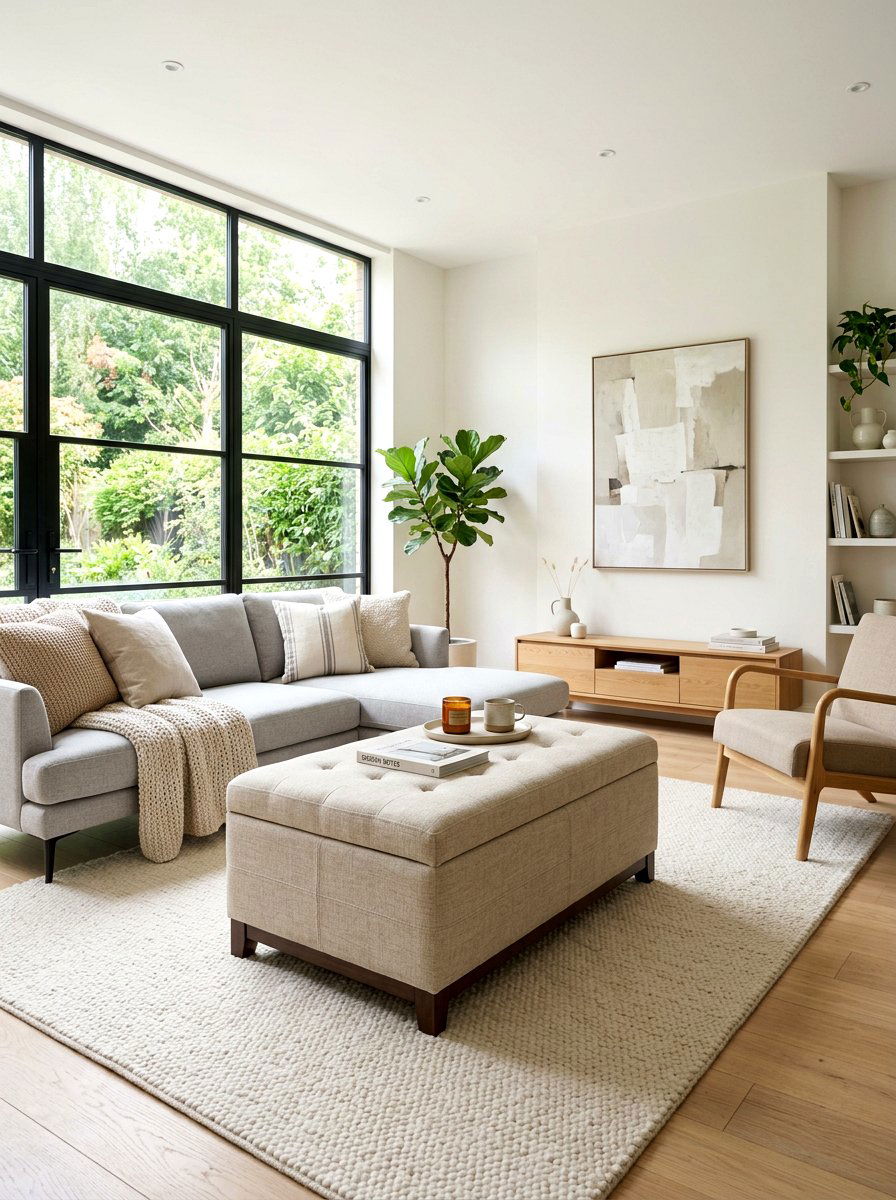 Storage Ottoman - 30 hidden storage furniture ideas