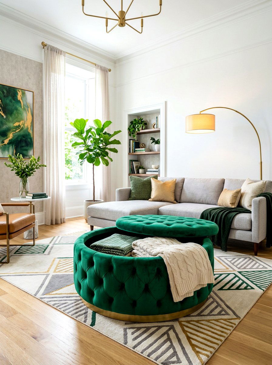 Storage Ottoman - 30 multipurpose furniture ideas