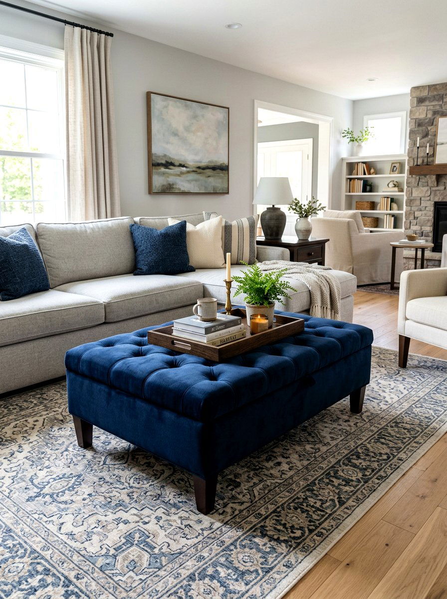 Storage Ottoman Coffee Table - 30 flexible apartment furniture ideas