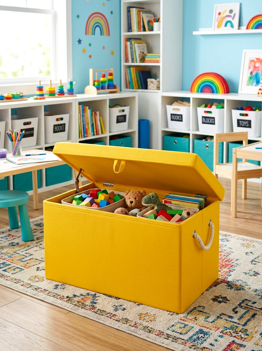 Storage Ottoman For Toy Organization - 30 hidden ottoman storage ideas