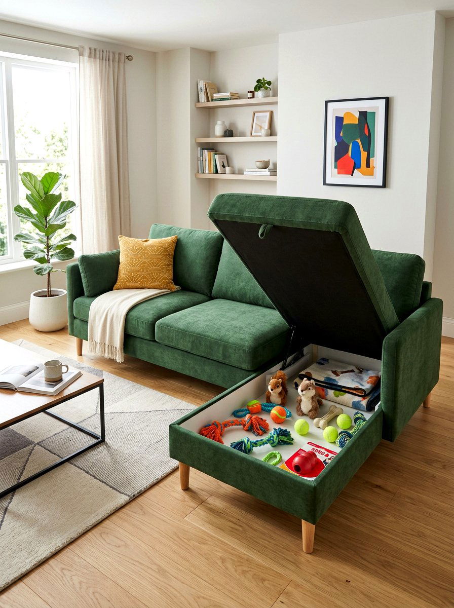 Storage Sofa Pet Accessories - 30 pet friendly sofa styling ideas