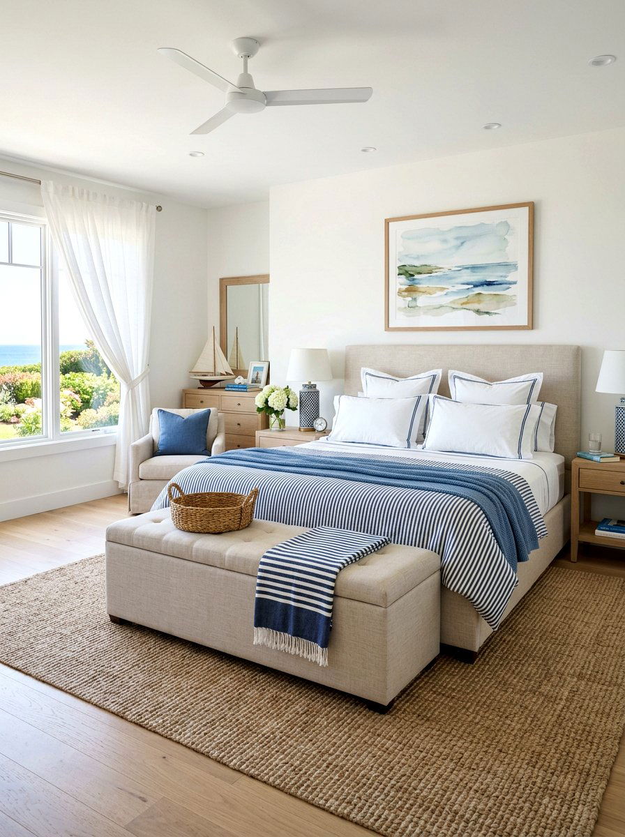 Storage Trunk Bench - 30 bedroom storage ideas