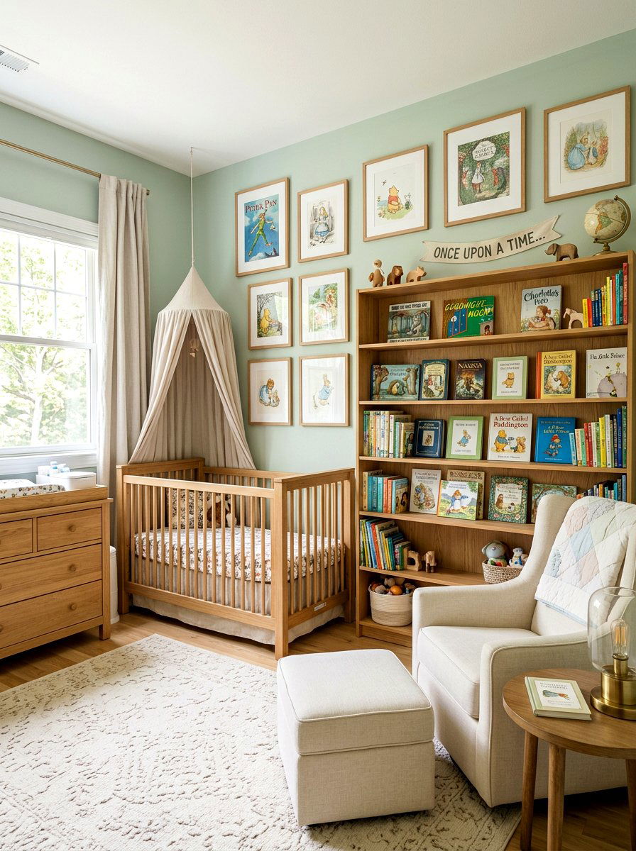 Storybook Theme Nursery - 30 vintage nursery ideas