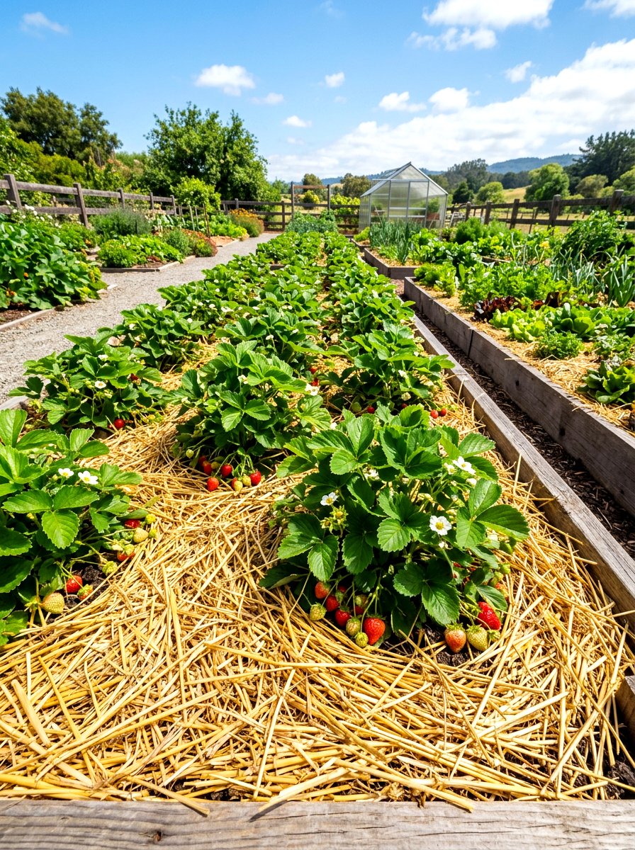 Straw Mulch Soil Protection - 30 raised bed soil ideas
