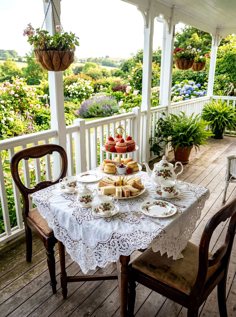 Strawberry Afternoon Tea - 30 berry table summer ideas