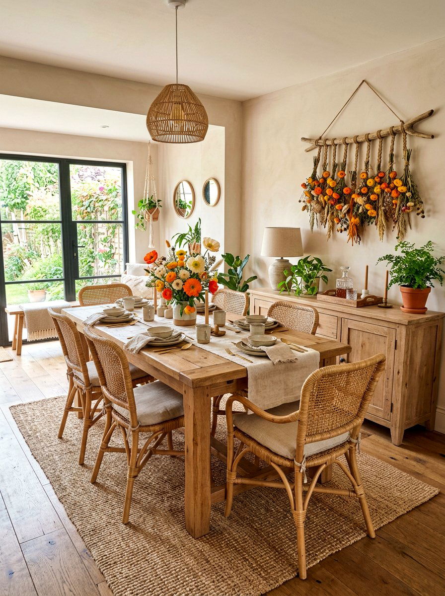 Strawflower Wall Hanging - 30 dried flower decor ideas