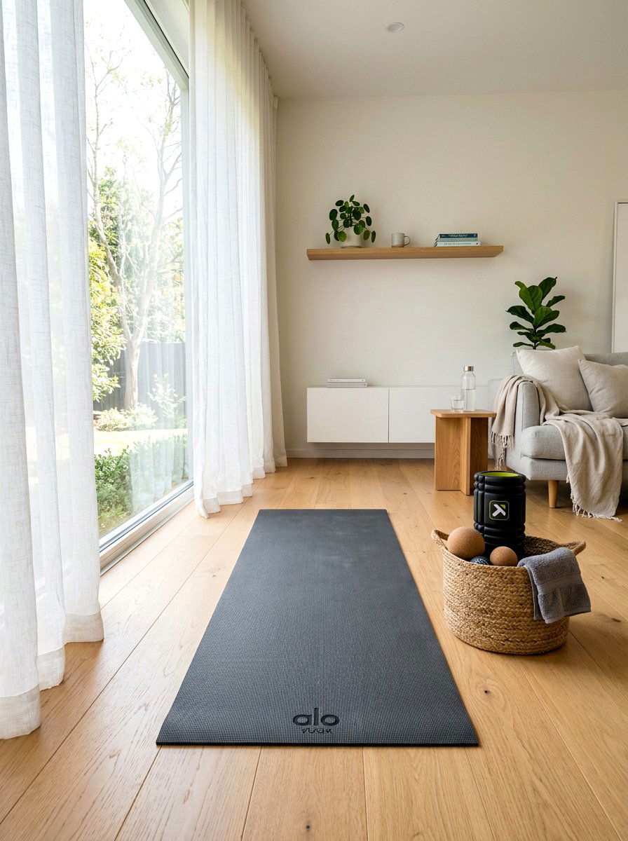 Stretching Floor Mat - 30 self care station ideas