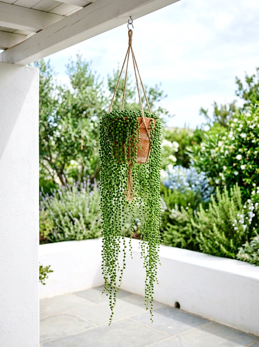 String of pearls hanging basket - 30 hanging basket ideas