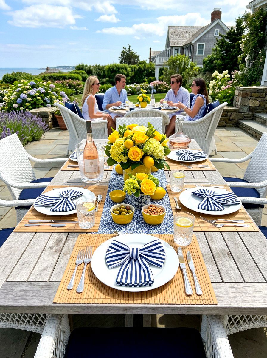 Striped Bow Napkin - 30 bow napkin ideas