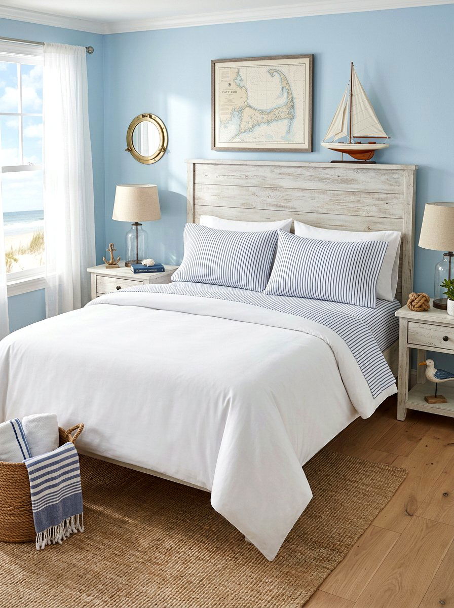 Striped Cotton Sheets - 30 guest room bedding ideas