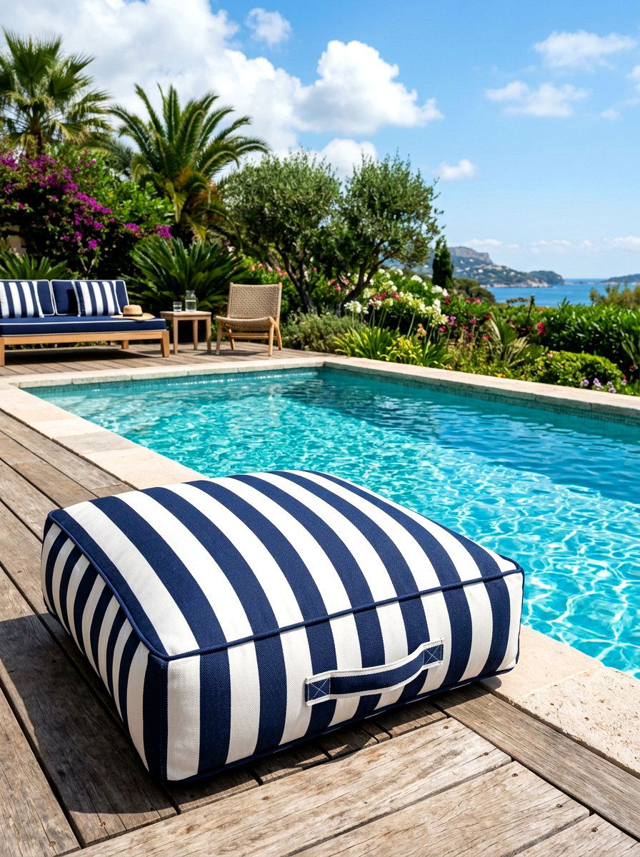 Striped Outdoor Floor Pillow - 30 outdoor floor pillow ideas aesthetic
