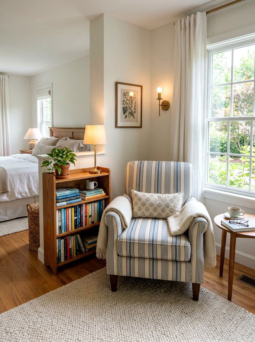 Striped Reading Corner - 30 bold stripe decor ideas