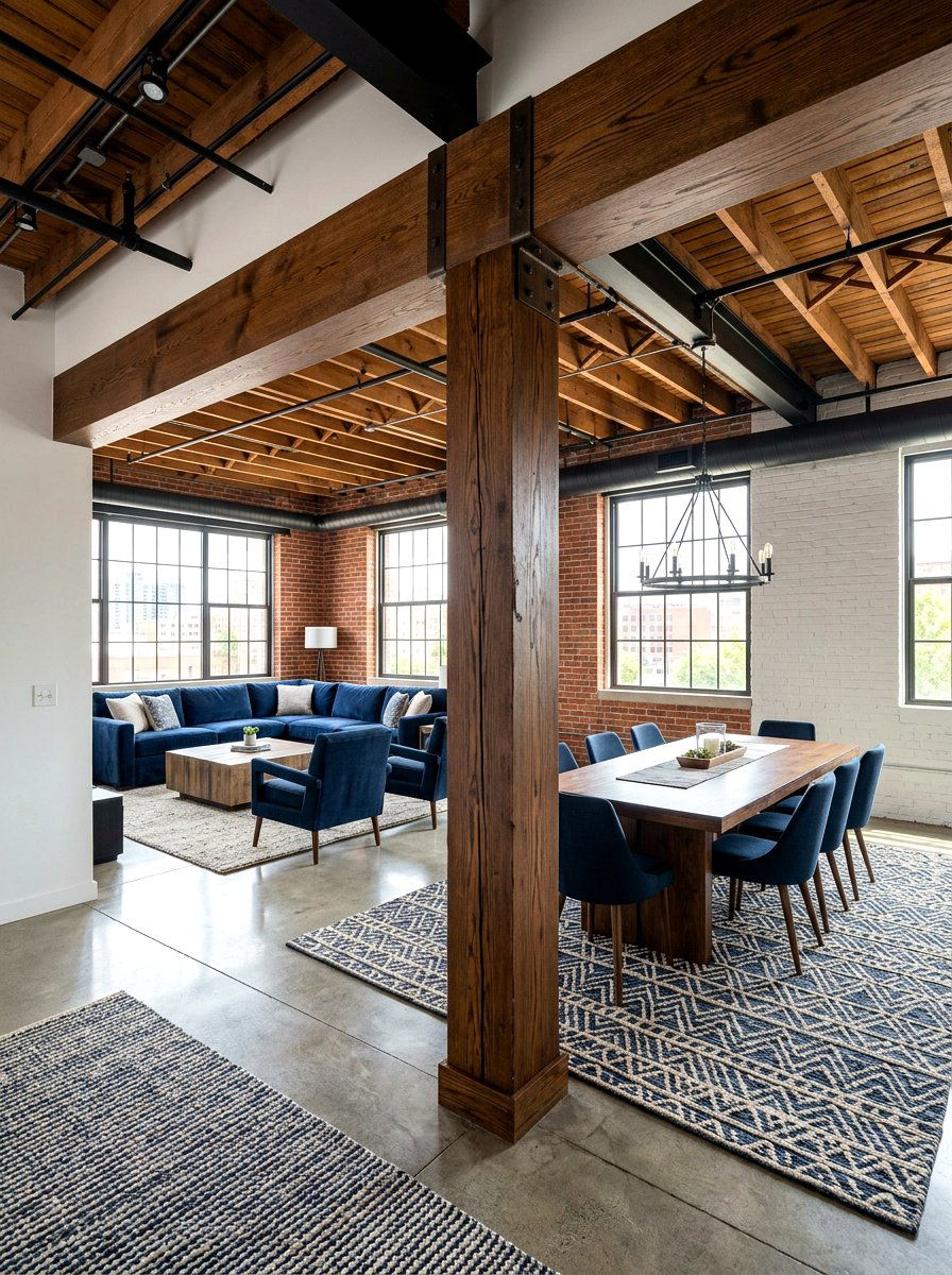Structural Column Beam - 30 semi open floor plan ideas