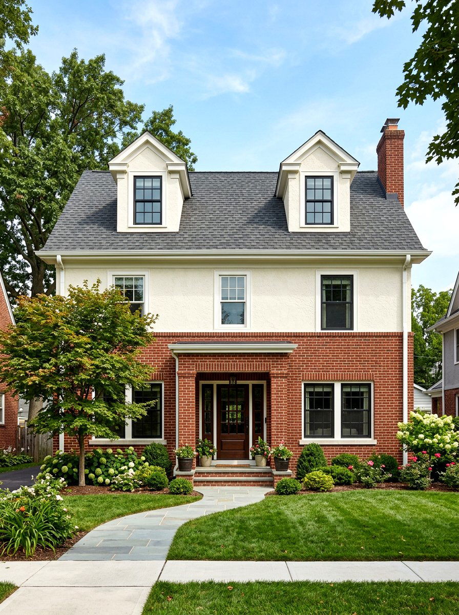 Stucco And Brick Exterior Mix - 30 stucco house exterior ideas
