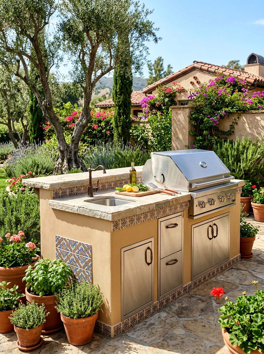 Stucco Grill Island - 30 grill island ideas