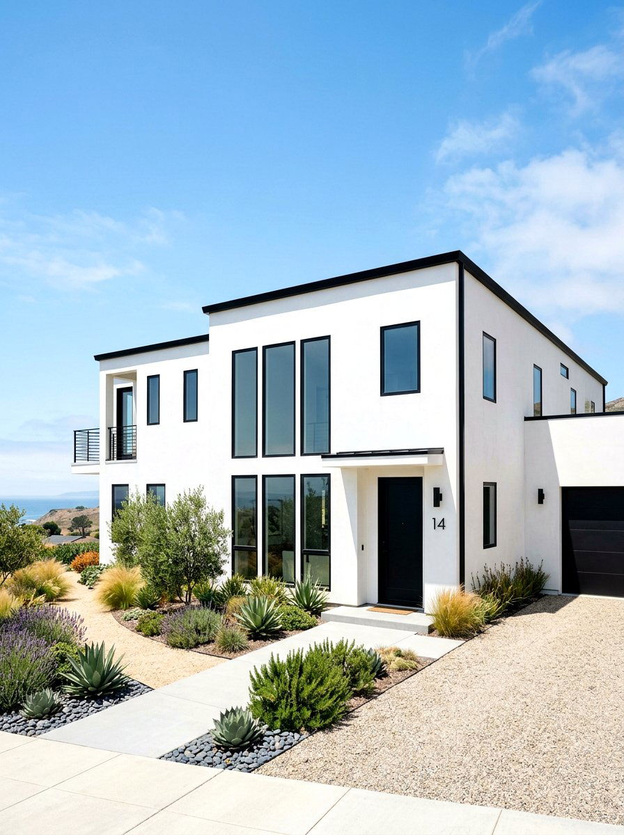 Stucco House Black Trim - 30 black trim exterior ideas