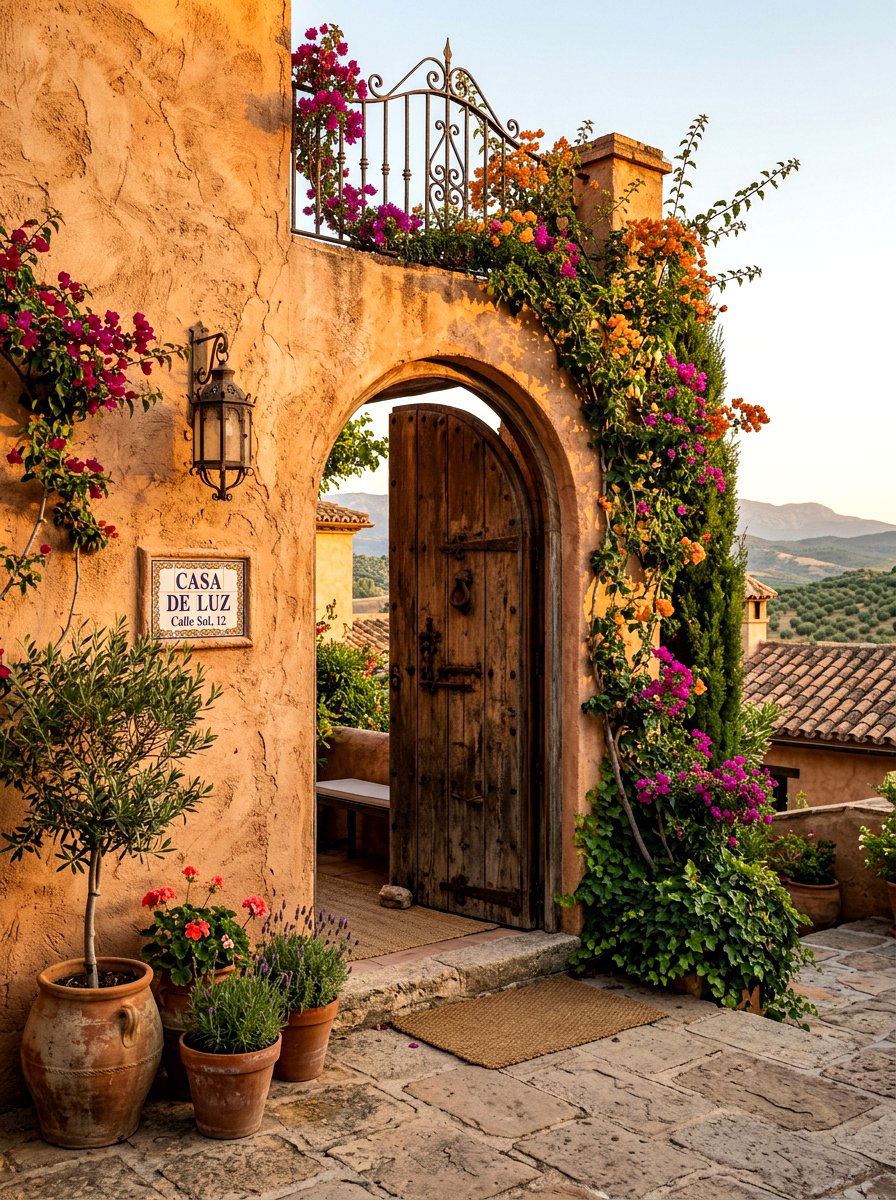 Stucco Wall - 30 garden wall ideas