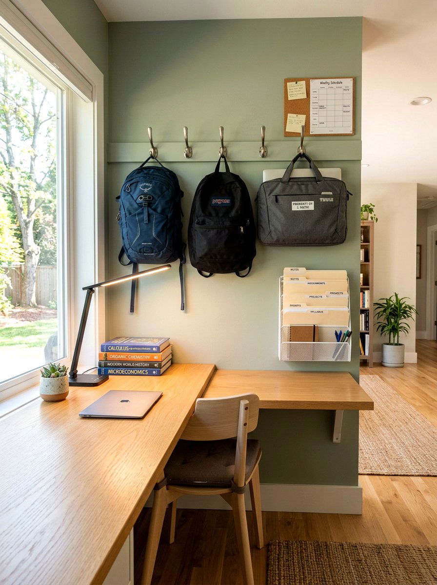 Student Backpack Station - 30 backpack drop zone ideas